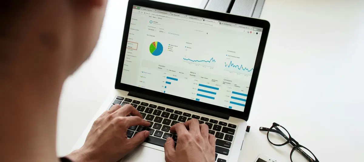 Not-for-profit accountant working on laptop